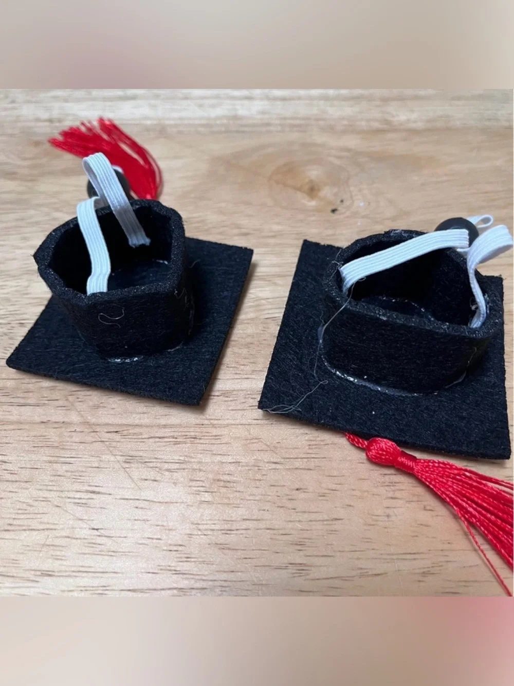 Set of 2 pet graduation caps animal costume cat small dog rabbit bunny